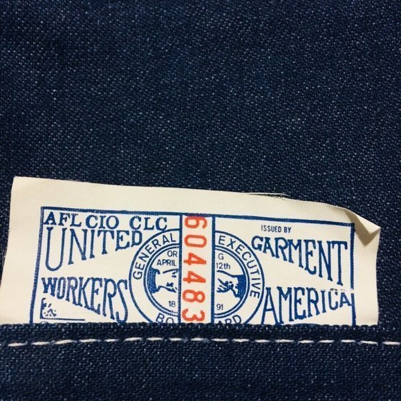 Vintage Sears Perma Prest Straight Carpenter Jeans Union Made 46 X‎ 32 - Picture 5 of 12